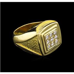 0.28ctw Diamond Ring - 18KT Yellow Gold