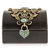 Image 1 : Jay Strongwater Jeweled Leather Treasure Chest