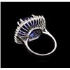 Image 5 : 14KT White Gold 16.51ct GIA Cert Tanzanite and Diamond Ring