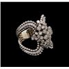 Image 1 : 1.24ctw Diamond Ring - 14KT White Gold