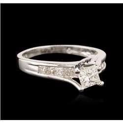 Platinum 0.86ctw Diamond Ring