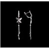 Image 2 : 0.77ctw Diamond Earrings - 14KT White Gold