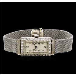 Ladies Vintage Platinum 0.52ctw Diamond Watch