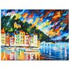 Image 3 : Portofino Harbor - Italy by Afremov, Leonid
