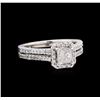 Image 1 : 1.02ctw Diamond Ring - 14KT White Gold