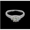 Image 2 : 1.20ctw Diamond Ring - 18KT White Gold
