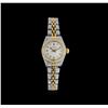 Image 1 : Rolex 18KT Two-Tone Diamond Oyster Perpetual Ladies Wristwatch