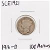 Image 1 : 1916-D Dime Liberty Head Silver Coin