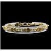 Image 1 : 0.32ctw Diamond Bracelet - 18KT Yellow Gold