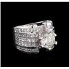 Image 1 : 18KT White Gold 12.74ctw Diamond Ring