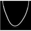 Image 1 : 14KT White Gold 5.30ctw Diamond Necklace