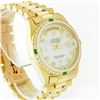 Image 2 : Rolex President 18KT Gold 1.00ctw Diamond And Emerald Men's Watch