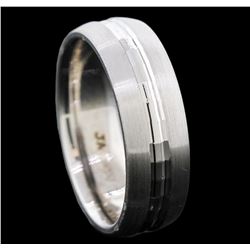 14KT White Gold Band Ring