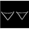 Image 2 : 0.25ctw Diamond Twin Ring Set - 14KT White Gold