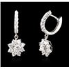 Image 2 : 14KT White Gold 2.28ctw Diamond Earrings