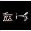Image 1 : Tiffany & Co. 18KT White Gold Cuff Links