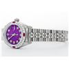 Image 7 : Rolex Stainless Steel Diamond and Ruby DateJust Ladies Watch