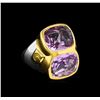 Image 1 : Crayola 8.90ctw Pink Amethyst Ring - .925 Silver
