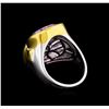 Image 3 : Crayola 8.90ctw Pink Amethyst Ring - .925 Silver