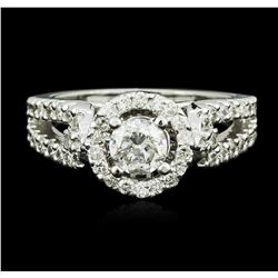 14KT White Gold 1.17ctw Diamond Ring