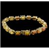 Image 2 : 17.80ctw Opal Bracelet - 14KT Yellow Gold