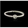 Image 2 : 14KT White Gold 0.09ct Diamond Ring