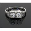 Image 8 : 0.55ctw Vintage Diamond Ring - 18KT White Gold