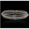 Image 1 : 1.70ctw Diamond Tennis Bracelet - 14KT Yellow Gold