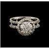 Image 2 : 14KT White Gold 1.75ctw Diamond Ring
