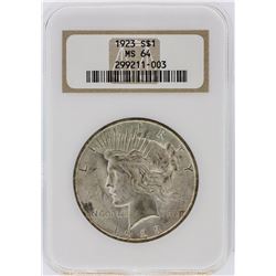 1923 NGC MS64 Peace Silver Dollar