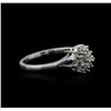 Image 1 : 14KT White Gold 0.10ctw Diamond Ring