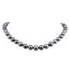 Image 1 : 0.30ctw Tahitian Cultured Pearl and Diamond Necklace
