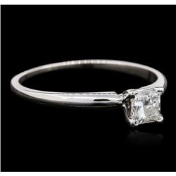 14KT White Gold 0.40ct Princess Cut Diamond Solitaire Ring