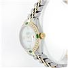 Image 3 : Rolex 14KT Two-Tone Baguette Diamond And Emerald DateJust Ladies Watch