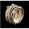 Image 3 : 0.80ctw Diamond Ring - 14KT Rose and White Gold