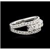 Image 1 : 14KT White Gold 1.47ctw Diamond Ring