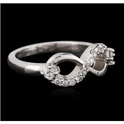 14KT White Gold 0.28ctw Diamond Ring