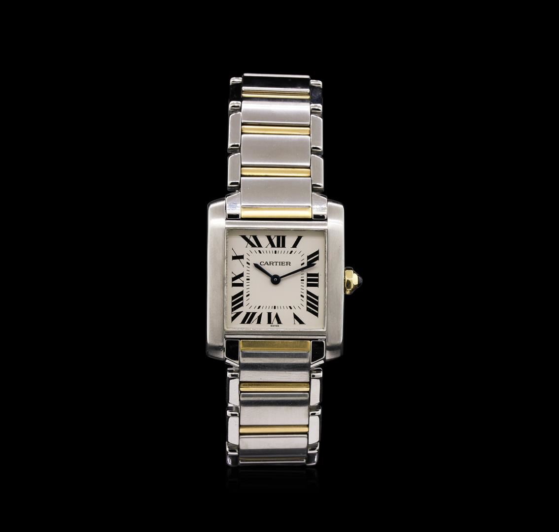 cartier two tone tank