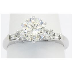 EGL USA Certified 1.50ctw Diamond Ring - 14KT White Gold