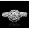 Image 2 : 14KT White Gold 2.58ctw Diamond Ring