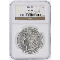 1886 NGC MS63 Morgan Silver Dollar