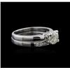 Image 2 : 14KT White Gold 1.12ctw Diamond Ring