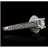 Image 2 : 14KT White Gold 1.12ctw Diamond Ring