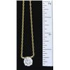 Image 6 : 1.10ct Diamond Pendant - 14KT Yellow Gold