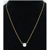 Image 7 : 1.10ct Diamond Pendant - 14KT Yellow Gold