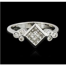 18KT White Gold 0.40ctw Diamond Ring
