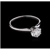 Image 1 : GIA Certified 0.76ct Diamond Solitaire Ring - 18KT White Gold
