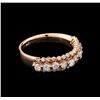 Image 2 : 0.85ctw Diamond Ring - 14KT Rose Gold