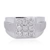 Image 2 : 14KT White Gold 0.80ctw Diamond Ring