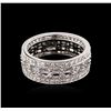 Image 2 : 14KT White Gold 0.87ctw Diamond Ring